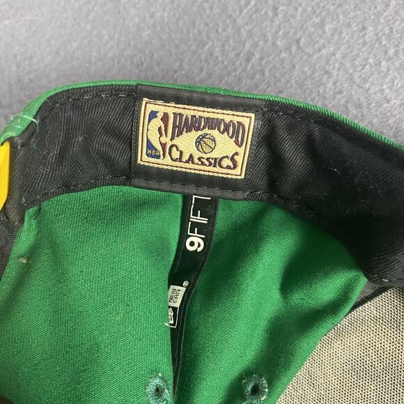 Seattle SuperSonics Hat Cap Snap Back Green Yellow NBA Basketball New Era Mens - Picture 7 of 9